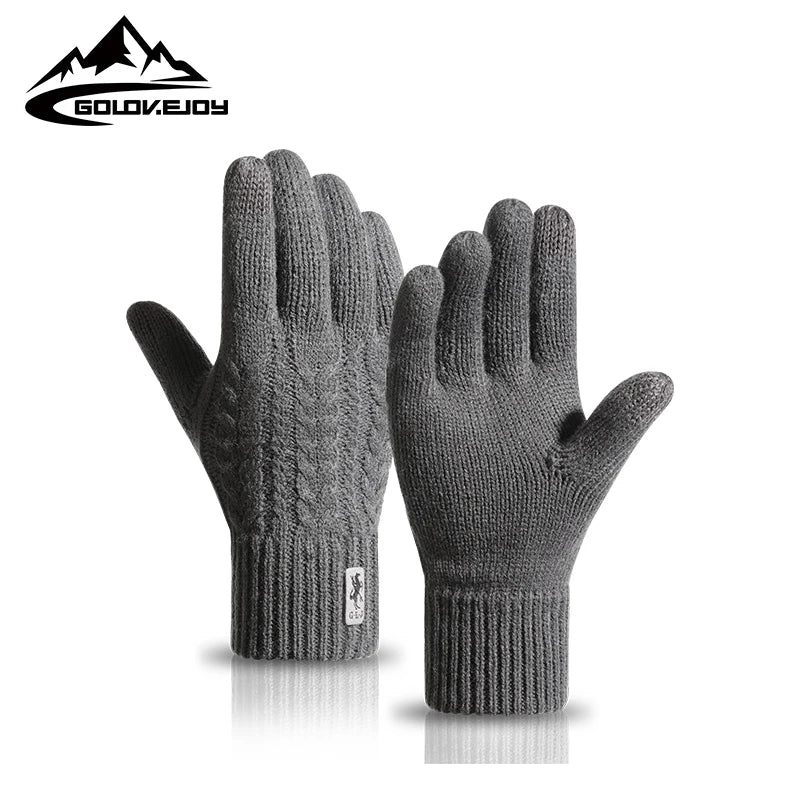 For DZ83 Knit for Liner Winter Working Gloves Outdoor Sport Sensitive Operation Cell Phone Gaming Fishing Cycling