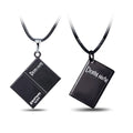 Anime Death Notes Death Pen Black Notebook Pendant Leather Necklace