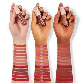 Pudaier 12 Colors Vegan Cruelty Free Matte Liquid Lipstick Long-lasting Private Label