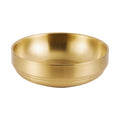 Hot Sale Customized Golden/Silvery  304 Stainless Steel Kimchi Plate Decor Salad Serving Bowl