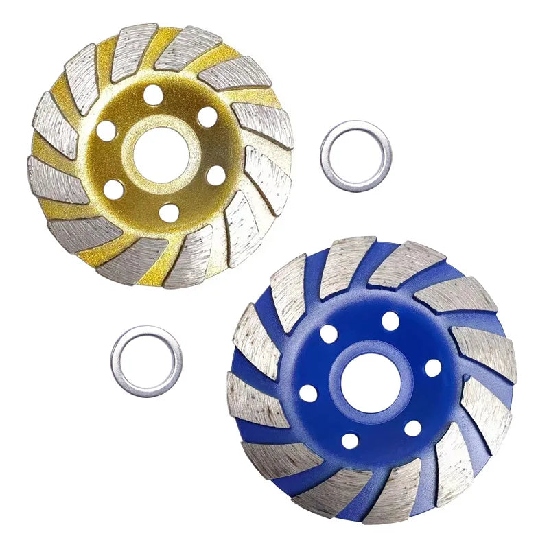 12 Teeth 6 Holes Diamond Bowl Type Concrete Stone Saw Blade Grinding Wheel Grinding Disk 100 Angle Grinder Corrugated Bowl Mill