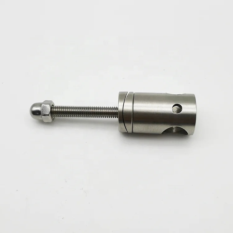 Modern Design Solid Stainless Steel 304 Brushed Finish Rust Resistant Balustrade Handrail Accessory 12mm Bar Tube Clamp 42.4mm