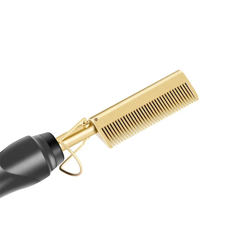 Wholesale Electric Hot Comb Hair Straightener Natural Curly Hair and Wigs Straightener With Comb