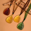 Factory Wholesale Colored Glass Buddha Pendant Necklaces Buddhism Jewelry Men Women Transparent Bodhisattva Guanyin Necklace