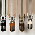 Water Bottle Crossbody Bag Leather Cup Sleeve Tea Cup Sleeve Glass Coffee Cups Holder Carrier Thermos Sling Bag