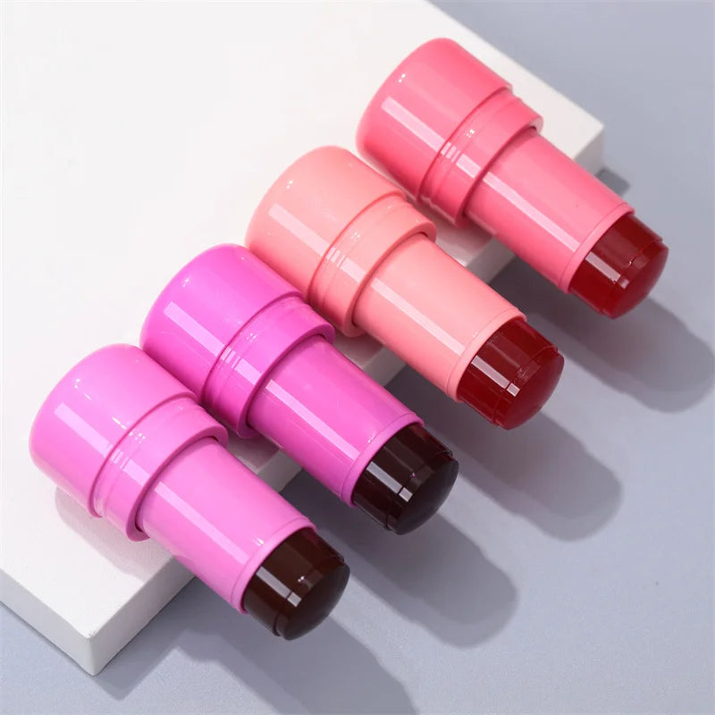 TY New Arrivals Face Blush Custom Logo Vegan Cruelty-Free Jelly Tint Private Label Cute Face Lip Makeup Jelly Blush Stick