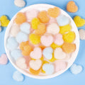 Paso Sico New Style 19*22mm Frozen Crystal Glitter Sugar Heart Shape Resin Kawaii Nail Art Decoration Nails DIY Design 3D