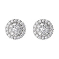 GRA Hip Hop Iced Out Bling 925 Sterling Silver Pass Diamond Tester VVS Moissanite Stud Earrings for Men Women