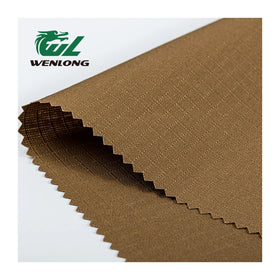 RTS Camouflage Ripstop Fabric Plain Dyed T/C 80/20 Anti Tearing Corote Brown for Tactical Gears