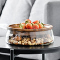 New Design Glass Dry Fruits Storage Jar Cereals Jar Nordic Style Cindy Jars With Wooden Lid Kitchen Container