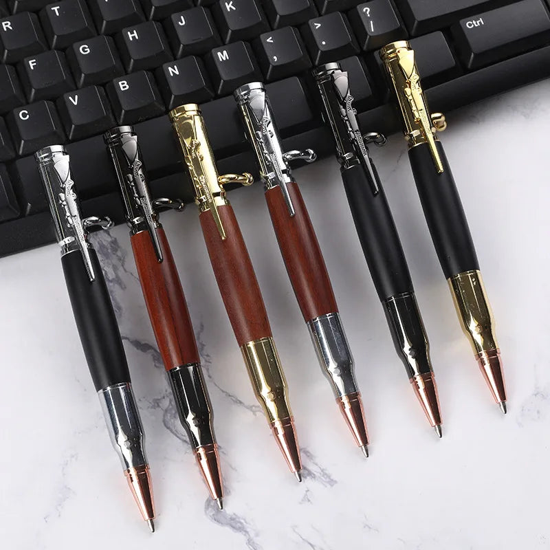 Wholesale Multi-Functional Tactical Portable Bullet Ballpoint 1.0mm Metal Creative Outdoor Self-Defense Sports Custom Logo Spot