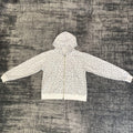 DENIMGUYS Gym Clothes Custom Logo All Over Print French Terry Oversized Camouflage Zip up Men's Sporty Hoodies