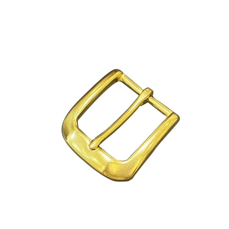 Luxury Solid Brass Belt Pin Buckle 35mm Adjustable Strap Leather Accessories Hot Sale Classic Style Man's Belt Buckle