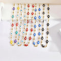 Fashion Jewelry Custom Stainless Steel Necklace Adjustable America Gift Chain Party Figure Necklaces Devil Lucky Eye Jewelry