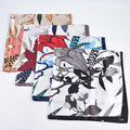 Wholesale 35\" Lightweight Breathable Satin Bandana Large Square Printed Hairscarf for Women for Beach Sleep
