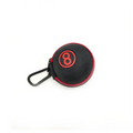 Red and Black 1680D Fabric Clip-On Cue Ball Case for Pool Snooker & Billiard 2 1/4" Fit Bag Attachable Storage
