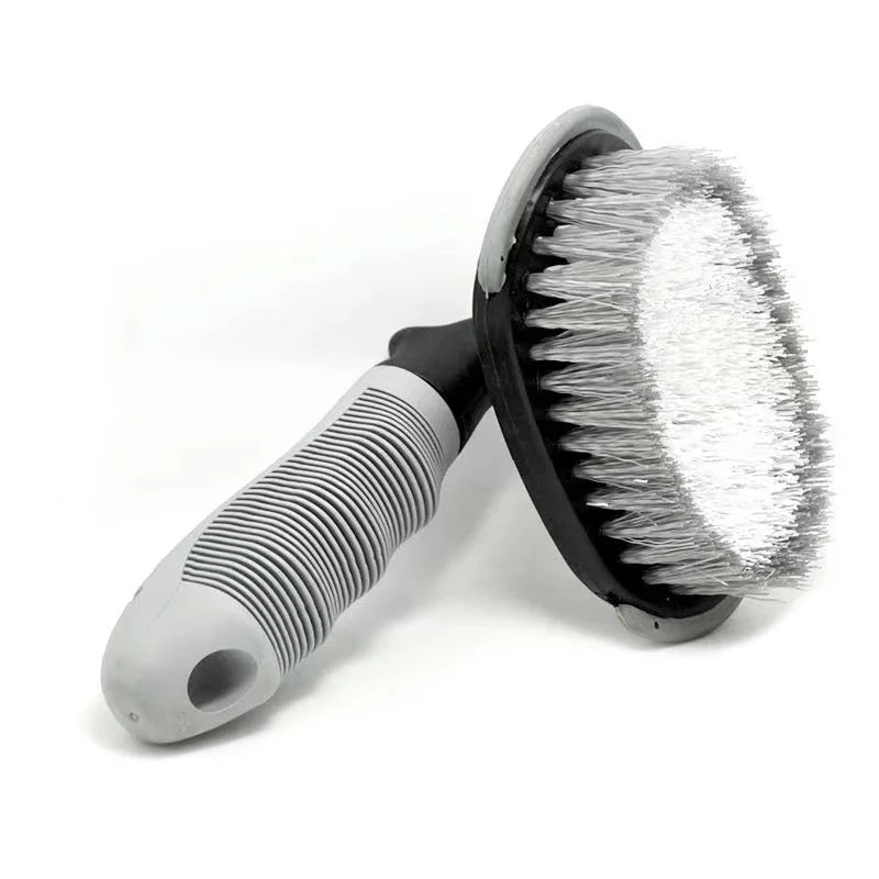 T-bend Handle Car Wash Cleaning Brush Car Detailing Wheel Hub Gap Cleaning Tools Nylon Bristle Car Special Tire Brush Wholesale