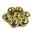Wholesale Christmas Decorations Gold Plated 4CM Bells Pet Pendant Bells
