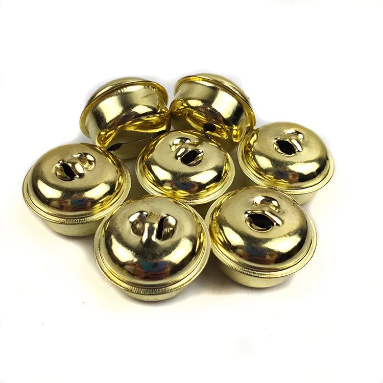 Wholesale Christmas Decorations Gold Plated 4CM Bells Pet Pendant Bells