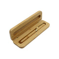 BECOL Wholesale Eco-friendly Luxury Business Gift Pen Set Natural Bamboo Wood Roller Pen Set with Pen Case for Office
