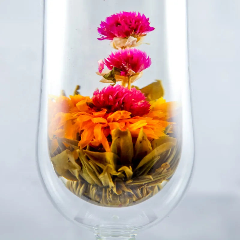 N1 Handmade Chinese Jasmine Blooming Flower Tea Ball