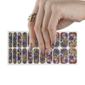 Summer Wholesale Nail Art Decoration  Supplies Semi Cured Polish Nail Strips