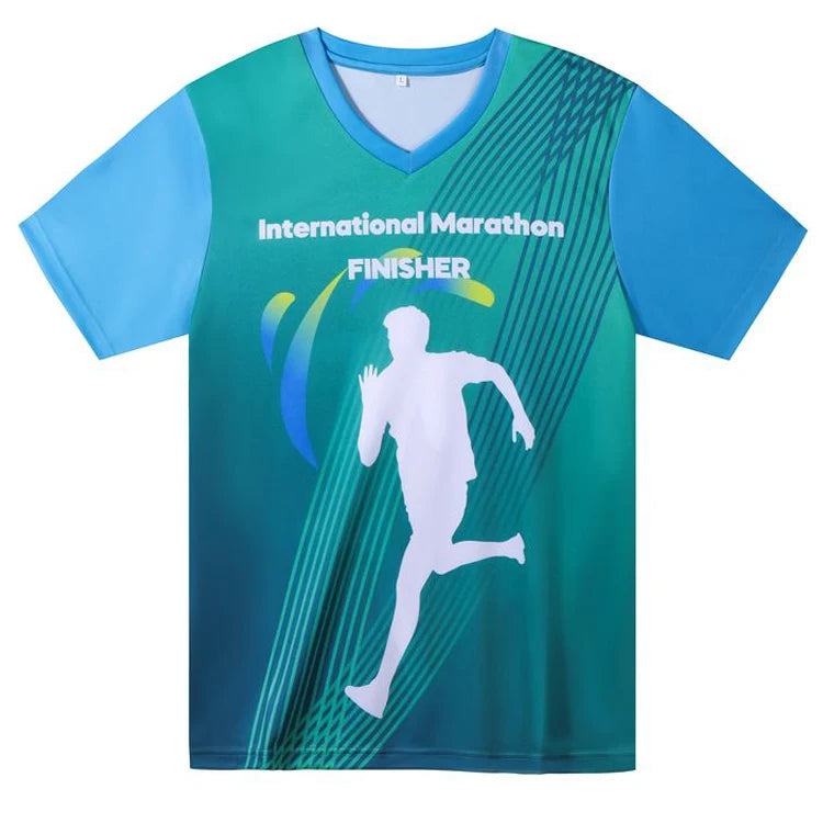Custom Logo Casual Sport Workout High Quality TShirt Cycling Shirt Oversized V-Neck Men Gym Muscle Fit Sports Fitness T Shirts