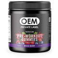 OEM Pre Workout Energy Gummies Creatine Preworkout Gummies BCAA Gummies Gym Fitness Equipment Weight Gain Pill Provide Energy