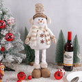 New Knitted Doll Festival Window Scene Decoration Decoration Christmas Snowman Elk Stretch Doll