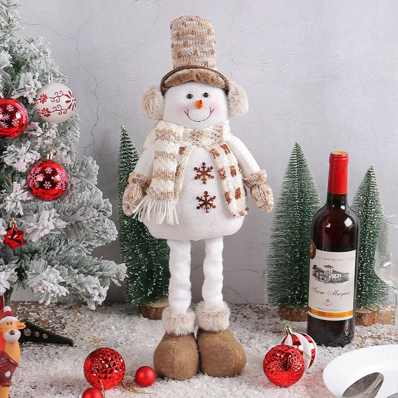 New Knitted Doll Festival Window Scene Decoration Decoration Christmas Snowman Elk Stretch Doll