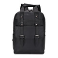 Oem Retro Plain Smell Proof Fashion Multifunction Black Small Boys Backpack Leather