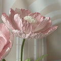 Large Poppy Giant Handmade Paper Art Flower-Modern Style Long Lasting 3-5 Years Wedding Valentine's Day Decor Christmas Easter