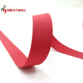 Manufacturer Ready Stock 20mm/25mm/32mm/38mm/50mm Color Red Recycled Polyester Nylon Webbing