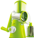 Multifunctional Rotary Manual Vegetable Grater Table Top Drum Grater Fruit Chipper Chopper Slicer Cheese Grater