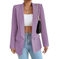S-XXL Middle Eastern Popular Women's Clothing Autumn/Winter Solid Color Polo Collar Small Suit Temperament Commuter Coat