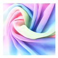Fashion Show Digital Printed Polyester Square Hijab Islamic Women Tudung Chiffon Scarf Floral Pattern Summer Outdoor Activities
