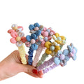 Korea Design Flower Hairbands for Teenage Girls Cloth Wave Latest Headbands for Toddle Girls