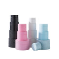 White Black Pink Blue Double Wall pp Plastic Cosmetic Jar with Screw Top Lids Customize logo 3g 5g 10g 15g 30g 50g 80g