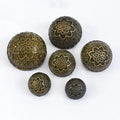 Deepeel D2-6 12.5-23mm Clothing Accessories DIY Sewing Material Women's Vintage Engraved Button Bronze Metal Mushroom Button