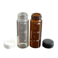 Laboratory Mini Glass test Tube with Screw Lid Laboratory Clear Plastic/Glass Test Tube with Scale Line