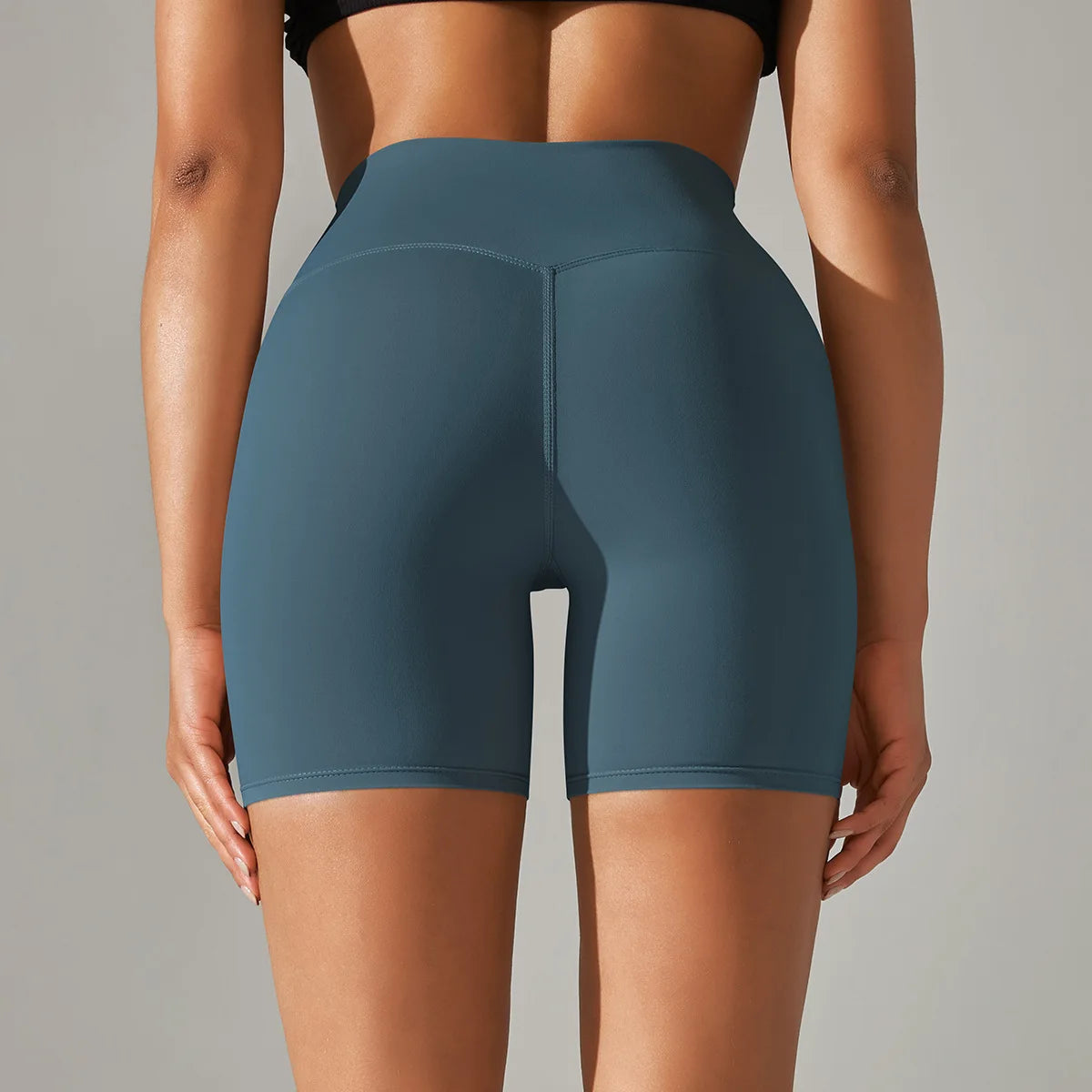 Women High Waist Yoga Shorts Fitness Workout Elastic Sportswear Biker Tummy Control Waist Trainer Tights