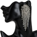 Luxury Rhinestone Earrings Drop Dangle Earrings for Women Vintage Tassel Statement Earrings Fashion Jewelry Party Accessories
