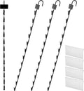 Hookei 6 Pack 12 Station Hanging Merchandise Strips with Hooks