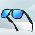 New Fashion Unisex Retro Sunglasses Model 4165 Polarized Blue PC Frame UV400 TAC for Outdoor Riding Cycling Featuring Logo Lens