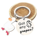 Custom Logo Promotion Designer Got Any Grapes Duck Keychain Duck Lover Gift Duck Keychain Song Inspirational Gifts Wholesale