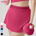 Janya Custom Logo Fitness Wear Breathable Athletic Clothing Women 2-in-1 Sports Skirts Shorts Golf Tennis Skirt Pockets Adults