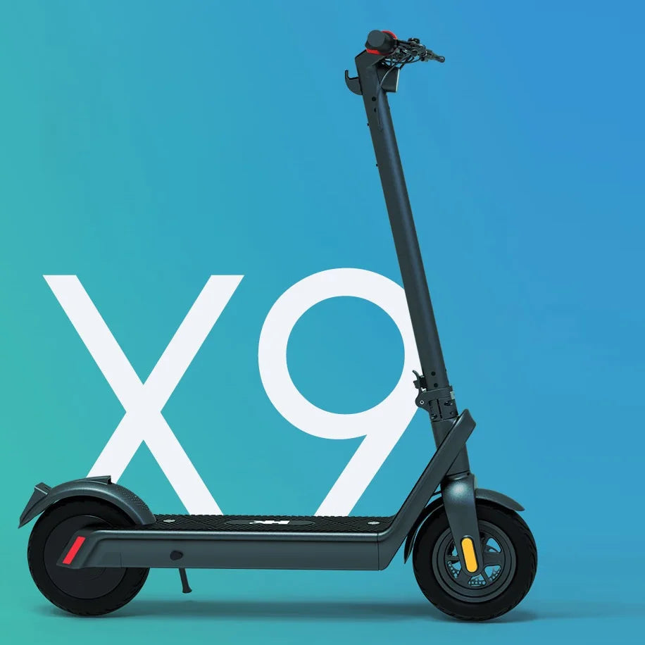 Hx Kixin X9 25km/h Electric Smart Scooter Foldable Aluminum 10-inch Wheels Outdoor Shock Observer Mobility Kick EScooter
