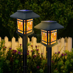 Ip44 Waterpoof Solar Lawn Light Outdoor Walkway Pathway Warm White Led Solar Garden Landscape Lights for Garden Yard