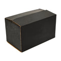 Black Shipping Boxes Custom Logo Carton Box With Zipper Tear Strip Eco Friendly Custom Logo Printed Black Mailer Box