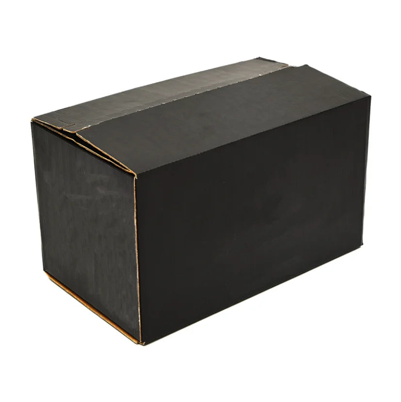 Black Shipping Boxes Custom Logo Carton Box With Zipper Tear Strip Eco Friendly Custom Logo Printed Black Mailer Box
